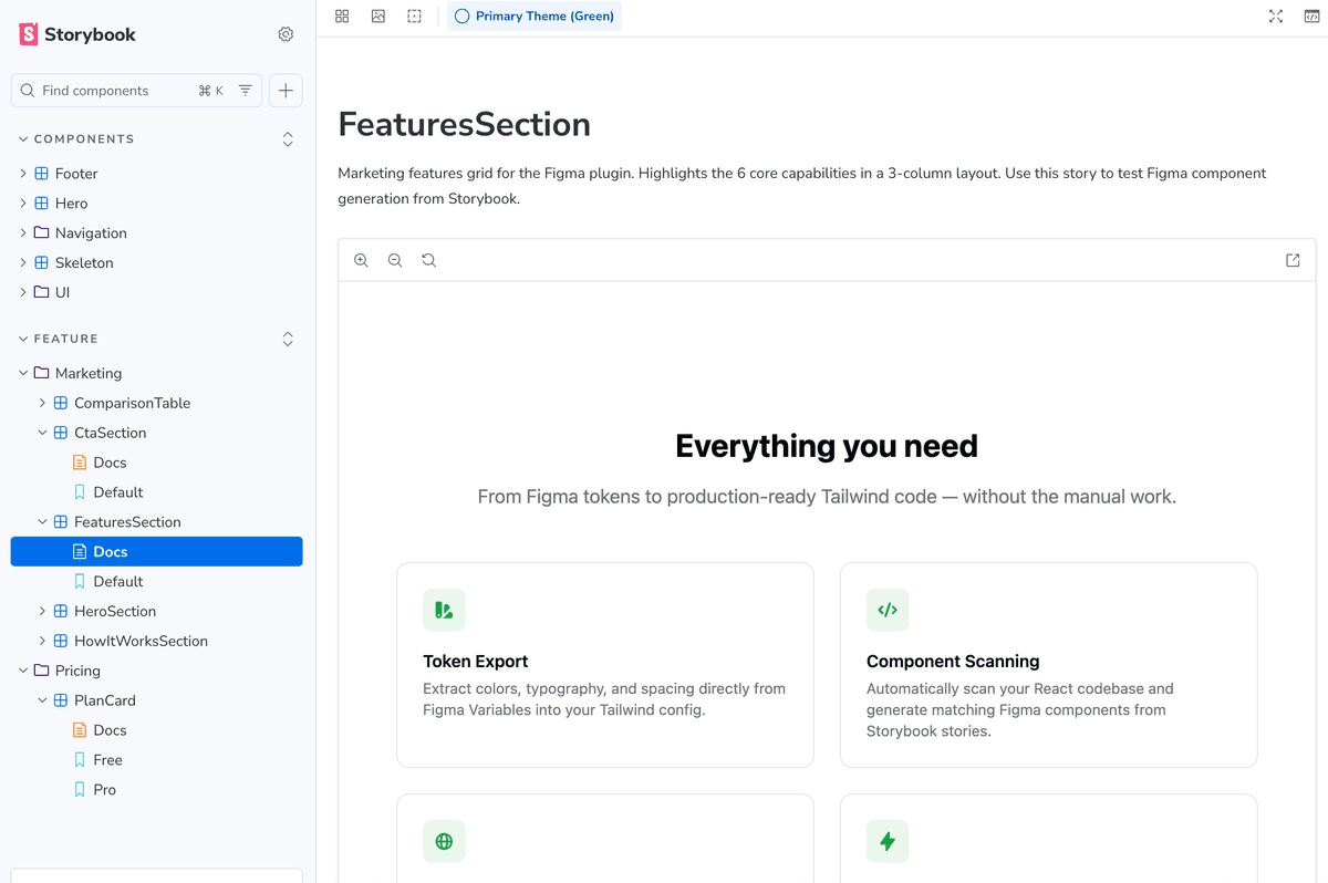 Component in Storybook